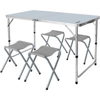 NEO Klappbares Campingset - Tisch und 4 Stühle, Koffer NEO Klappbares Campingset - Tisch und 4 Stühle, Koffer von NEO TOOLS