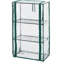 Gewächshaus 46 x 24 x 80 cm, PVC-Folie, Metallkonstruktion von NEO TOOLS