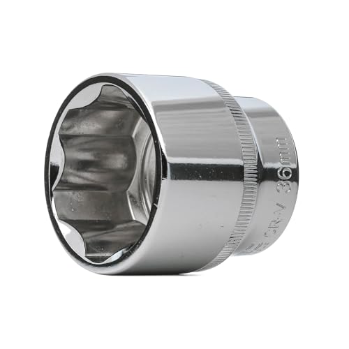 NEO TOOLS Sechskantsteckschlüssel 1/2", 36 mm | CrV-Stahl | Superlock-Technologie : Zum Lösen von beschädigten Schrauben von NEO TOOLS