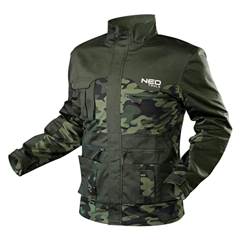 NEO TOOLS Arbeitsjacke | Größe S | CAMO | Werkstatt Arbeitskleidung | Arbeitsschutz Fabrik | EN ISO 13688:2013 von NEO TOOLS