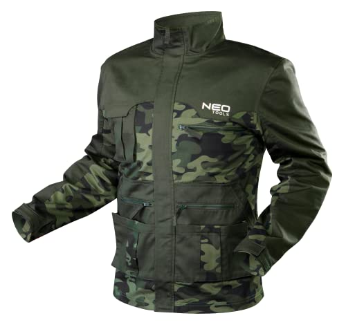 NEO TOOLS Arbeitsjacke | Größen S-XXL | CAMO | Werkstatt Arbeitskleidung | Arbeitsschutz Fabrik | EN ISO 13688:2013 (XXXL) von NEO TOOLS