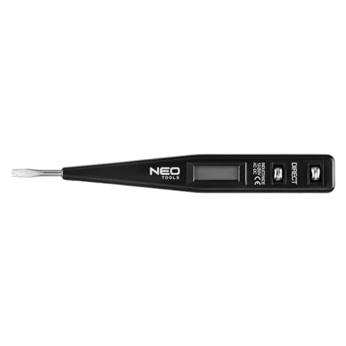 NEO TOOLS Berührungsloser Spannungsprüfer 12 bis 250 V LCD - Digitaler Stromprüfer - Schraubenzieher - Spannungsprüfer - LCD Display - Schraubenzieher - Spannungsprüfer - 3 mm Klinge NEO TOOLS Berührungsloser Spannungsprüfer 12 bis 250 V LCD - Digitaler Stromprüfer - Schraubenzieher - Spannungsprüfer - LCD Display - Schraubenzieher - Spannungsprüfer - 3 mm Klinge von NEO TOOLS
