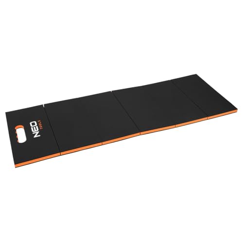 NEO TOOLS Gummimatte Eva 1200 x 400 x 23 mm - Faltbare Mechaniker-Schutzmatte - Schutzmatten Unterlegmatte - Dreischichtige Faltbare Matte - Eine Matte für Arbeiten unter dem Auto von NEO TOOLS