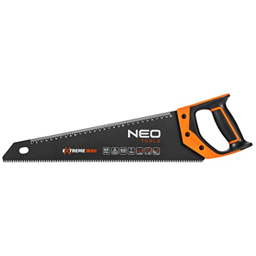 NEO TOOLS Handsäge Säbelsäge mit Blattlänge 400-450 mm, 7 TPI, PTFE-Bezug, Zweikomponentengriff, dreiseitig geschärfte | für Holz, Laminat und PVC NEO TOOLS Handsäge Säbelsäge mit Blattlänge 400-450 mm, 7 TPI, PTFE-Bezug, Zweikomponentengriff, dreiseitig geschärfte | für Holz, Laminat und PVC von NEO TOOLS