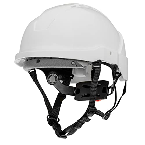 NEO TOOLS Industriehelm für Höhenarbeiten, Verstellbarer Umfang 51-63cm, Material: ABS, 6-Punkt-Gurt, 4-Punkt-Kinnriemen, Gewicht: 430g, resistent gegen seitliche Verformung (Weiß) von NEO TOOLS