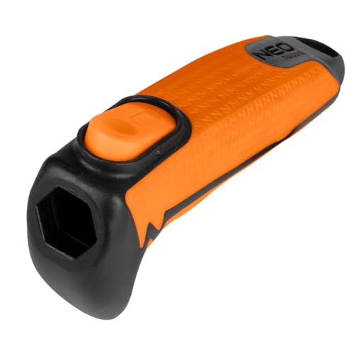 NEO TOOLS Kurzer Handgriff für NEO Click System - Ergonomischer Werkzeugstiel (150mm) mit PP-Aufnahme & TPR-Griff - Universeller Griff für Diverse Gartenwerkzeugköpfe von NEO TOOLS