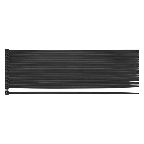 NEO TOOLS Nylon Kabelbinder Schwarz Set 100 Stück 100 mm x 2.5 mm - Stark Kabelbinder mit 18 kg Zugfestigkeit - UV-Beständig - Innen- und Außenbereich Verwendet - Wetterfest - Verschiedene Größen von NEO TOOLS