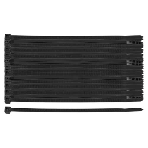 NEO TOOLS Nylon Kabelbinder Schwarz Set 100 Stück 150 mm x 4.8 mm - Stark Kabelbinder mit 40 kg Zugfestigkeit - UV-Beständig - Innen- und Außenbereich Verwendet - Wetterfest - Verschiedene Größen von NEO TOOLS