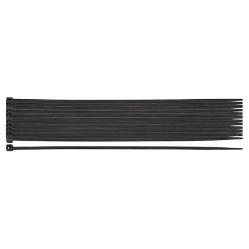 NEO TOOLS Nylon Kabelbinder Schwarz Set 20 Stück 200 mm x 2.5 mm - Stark Kabelbinder mit 18 kg Zugfestigkeit - UV-Beständig - Innen- und Außenbereich Verwendet - Wetterfest - Verschiedene Größen von NEO TOOLS