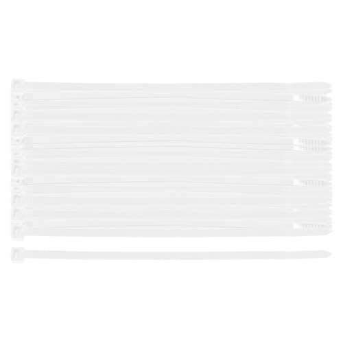 NEO TOOLS Nylon Kabelbinder Weiß Set 100 Stück 150 mm x 4.8 mm - Stark Kabelbinder mit 40 kg Zugfestigkeit - UV-Beständig - Innen- und Außenbereich Verwendet - Wetterfest - Verschiedene Größen von NEO TOOLS