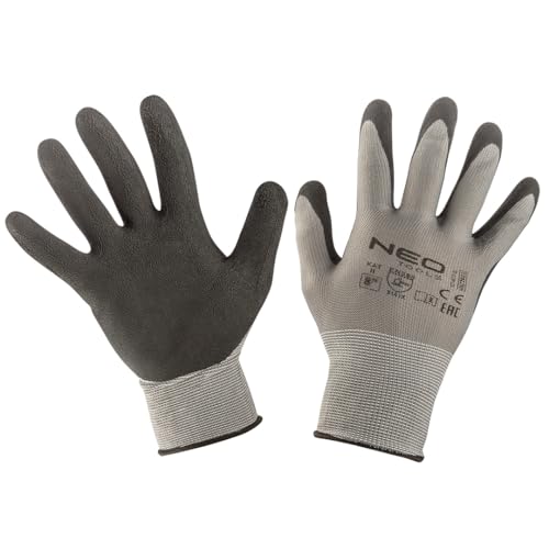 NEO TOOLS Professional Arbeitshandschuhe Bauhandschuhe Arbeitshandschuhe Schutzhandschuhe Montagehandschuhe Gartenhandschuhe | EN 388 | Robuste Handschuhe Herren Damen | Größe: 8-11 (8) von NEO TOOLS