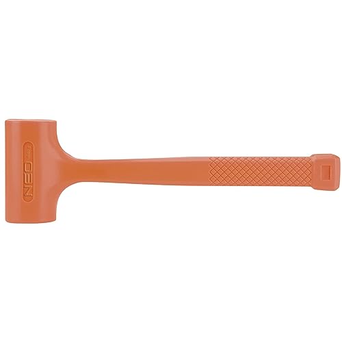 NEO TOOLS Rückschlagfreier Schonhammer rückschlagarm Mit Bleikorn (840 g Kopfgewicht, 324 mm Länge, rückschlagsfrei, nicht leitend, funkenfrei) - Profi Fäustel Hammer Monoblock - 25-071 von NEO TOOLS