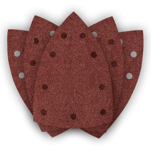 NEO TOOLS Schleifpapier-Set P80 5-tlg. – Effektives Klett-System für Holz, Metall und Gipskarton – Optimale Staubabsaugung, Lange Lebensdauer fur 04-626 von NEO TOOLS