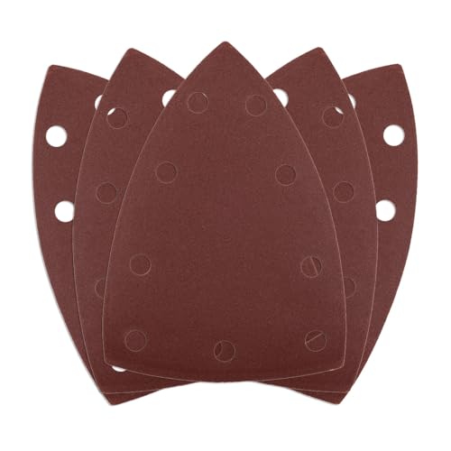 NEO TOOLS Schleifpapier-Set P80 5-tlg. – Effektives Klett-System für Holz, Metall und Gipskarton – Optimale Staubabsaugung, Lange Lebensdauer fur 04-632 von NEO TOOLS