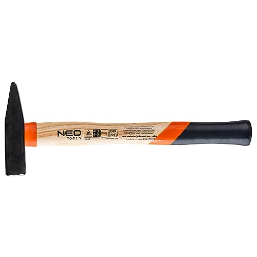NEO TOOLS Schlosserhammer 1 Stück, Eschestiel, 200 g Kopfgewicht | Geschmiedeter und Gehärtet Hammerkopf, Holzstiel NEO TOOLS Schlosserhammer 1 Stück, Eschestiel, 200 g Kopfgewicht | Geschmiedeter und Gehärtet Hammerkopf, Holzstiel von NEO TOOLS