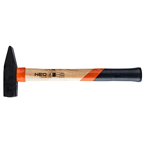 NEO TOOLS Schlosserhammer 1 Stück, Eschestiel, 800 g Kopfgewicht | Geschmiedeter und Gehärtet Hammerkopf, Holzstiel NEO TOOLS Schlosserhammer 1 Stück, Eschestiel, 800 g Kopfgewicht | Geschmiedeter und Gehärtet Hammerkopf, Holzstiel von NEO TOOLS