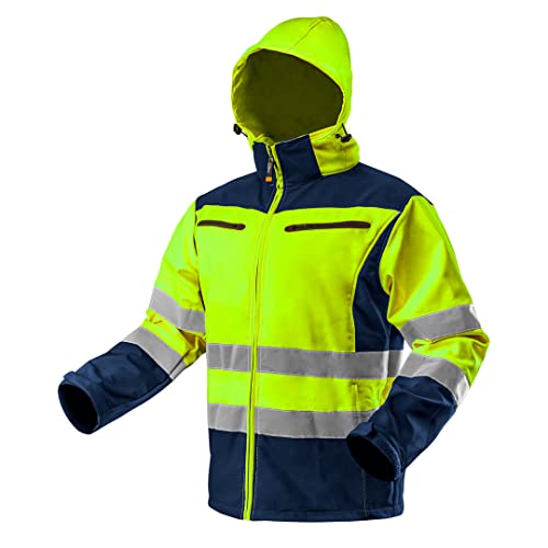 NEO TOOLS Softshell Warnjacke mit Reflektionsstreifen orange NEO TOOLSn gelb Arbeitsjacke Warnschutz Sicherheitshose XXXL NEO TOOLSngelb von NEO TOOLS