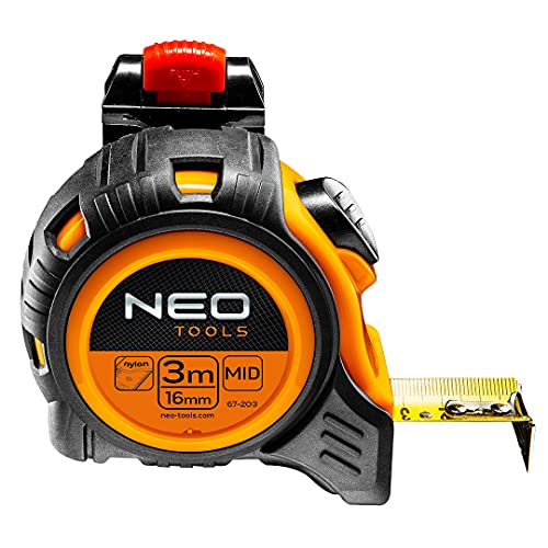 NEO TOOLS Stahlrollbandmaß 3 m x 16 mm, autostop von NEO TOOLS