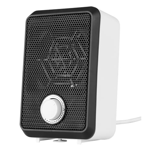 NEO TOOLS Tisch-Heizlüfter, 600W - Kompakter Mini-Heizlüfter mit Thermostat & Kippschutz, ideal für Schreibtisch & Büro, effiziente Punktbeheizung von NEO TOOLS