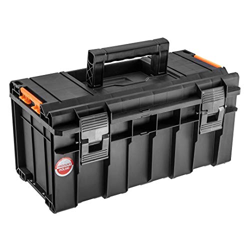 NEO TOOLS Toolbox Werkzeugkiste 500, Abmessungen 45 x 26 x 22,4 cm, 18", Tablett, Griff, aus strapazierfähigem Kunststoff, Material Polypropylen, Modulsystem NEO TOOLS Toolbox Werkzeugkiste 500, Abmessungen 45 x 26 x 22,4 cm, 18", Tablett, Griff, aus strapazierfähigem Kunststoff, Material Polypropylen, Modulsystem von NEO TOOLS