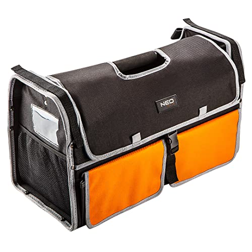 NEO TOOLS Werkzeugtasche 51 x 30 x 24 cm (LxHxW), Nylon 600D 42 Innentaschen, 9 Außentaschen, wasserdichter Boden, stabiler Griff und Riemen von NEO TOOLS