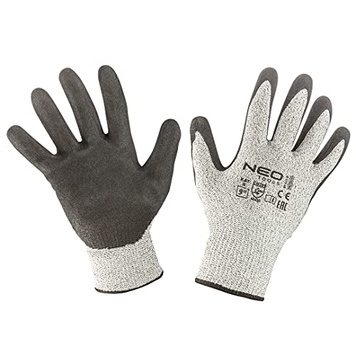Neo Tools Schnittschutzhandschuhe, 4X43D, Nitril-Beschichtung, ohne Nähte, Industriehandschuhe in Gr. 9 erhältlich, 100% Polyester von NEO TOOLS