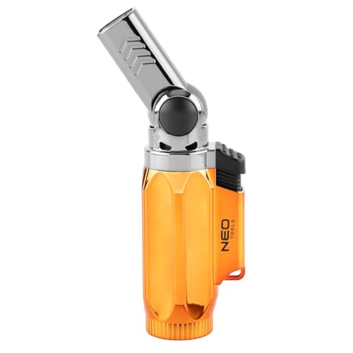 Präziser NEO TOOLS Gas-Mikrobrenner mit Piezozündung – 360° Arbeitsfunktion, 3g Gastank & 1300°C Temperatur – Ideal für feine Lötarbeiten, Erhitzen & Formgebung von NEO TOOLS