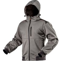 Softshell-Arbeitsjacke mit abnehmbarer Kapuze, Größe L Softshell-Arbeitsjacke mit abnehmbarer Kapuze, Größe L von NEO TOOLS