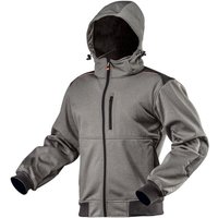 Softshelljacke wind-wasserdicht grau/schwarz L von NEO TOOLS