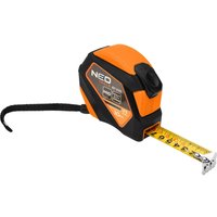 Stahlbandmaß 10 m x 25 mm, Auto-Lock, Stopp-Taste, Magnet von NEO TOOLS