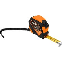 Stahlbandmaß 5 m x 19 mm, Auto-Lock, Stopp-Taste, Magnet von NEO TOOLS