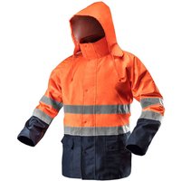 Warnschutz Regenjacke en iso 20471 orange s Warnschutz Regenjacke en iso 20471 orange s von NEO TOOLS