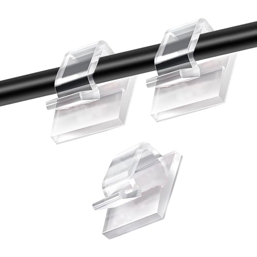 Neodtx Kabelhalter Selbstklebend 100 Stück Kabel Organizer Kabelführung Outdoor Kabelschellen Lichterkette Befestigung Ladekabel Halterung Kabelklemmen Haken Draht Halter Für Kabelbefestigung von NEODTX