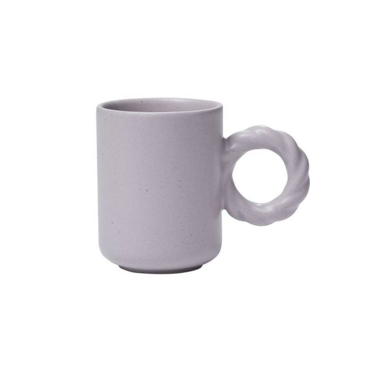 NEOFLAM® Tasse Better Finger Keramiktasse Twist - 300ml Violett, Keramik, 100% natürliche Keramik, Frei von PFAS, Blei & Cadmium von NEOFLAM®