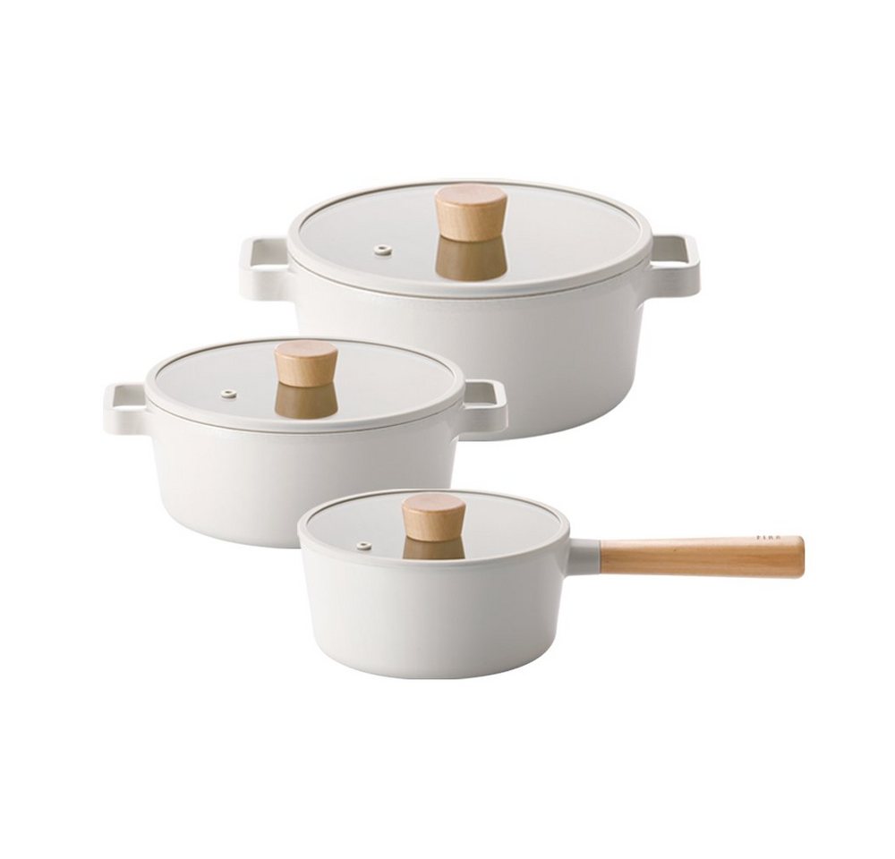 NEOFLAM® Topf-Set FIKA Topf Set 3tlg., Aluminiumguss (3-tlg) von NEOFLAM®