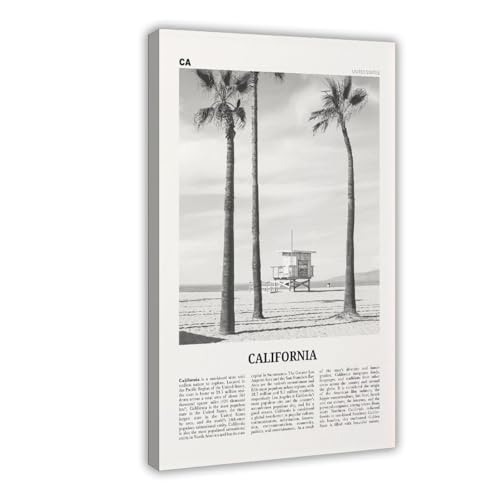 Kunstdruck auf Leinwand, Motiv: Kalifornien, Rettungsschwimmer, USA, USA, Nordamerika, Stadtreise, Landschaft, Poster, Kunstdruck, ästhetisch, Schlafzimmer, Büro, 40 x 60 cm Kunstdruck auf Leinwand, Motiv: Kalifornien, Rettungsschwimmer, USA, USA, Nordamerika, Stadtreise, Landschaft, Poster, Kunstdruck, ästhetisch, Schlafzimmer, Büro, 40 x 60 cm von NEOHI