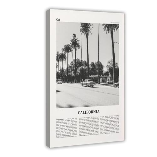 Kunstdruck auf Leinwand, Motiv: Kalifornien, schwarze und weiße Straße, USA, USA, Nordamerika, Stadt, Reiselandschaft, Wandkunst, Poster und Drucke, Raum, ästhetisch, Schlafzimmer, Büro, Dekoration Kunstdruck auf Leinwand, Motiv: Kalifornien, schwarze und weiße Straße, USA, USA, Nordamerika, Stadt, Reiselandschaft, Wandkunst, Poster und Drucke, Raum, ästhetisch, Schlafzimmer, Büro, Dekoration von NEOHI