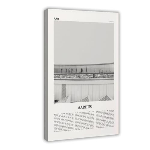NEOHI Aarhus-Druck auf Leinwand, Motiv: Aros, Århus, Dänemark, Stadtreise, Landschaft, Wandkunst, Poster und Drucke, ästhetische Raumdekoration, 40 x 60 cm NEOHI Aarhus-Druck auf Leinwand, Motiv: Aros, Århus, Dänemark, Stadtreise, Landschaft, Wandkunst, Poster und Drucke, ästhetische Raumdekoration, 40 x 60 cm von NEOHI