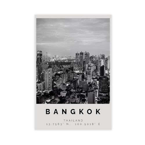 NEOHI Bangkok Rucksacktouristen-Geschenk, Südostasien, Reiselandschaft, Leinwand, Wandkunst, Poster und Drucke, ästhetische Raumdekoration, 60 x 90 cm NEOHI Bangkok Rucksacktouristen-Geschenk, Südostasien, Reiselandschaft, Leinwand, Wandkunst, Poster und Drucke, ästhetische Raumdekoration, 60 x 90 cm von NEOHI