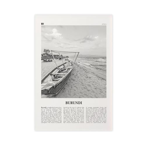 NEOHI Burundi-Druck, Schwarz-Weiß, Landhaus-Kunstdruck, Afrika, Stadt, Reiselandschaft, Leinwandkunst, Wanddekoration, Poster, Zuhause, Bar, Restaurant, Garage, Café, Logo, Geschenk, 40 x 60 cm NEOHI Burundi-Druck, Schwarz-Weiß, Landhaus-Kunstdruck, Afrika, Stadt, Reiselandschaft, Leinwandkunst, Wanddekoration, Poster, Zuhause, Bar, Restaurant, Garage, Café, Logo, Geschenk, 40 x 60 cm von NEOHI