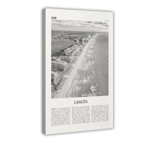 NEOHI Cancún Kunstdruck auf Leinwand, Motiv: Cancún, Mexiko-Stadt, Reiselandschaft, modernes Poster, Wandkunstdrucke, Gemälde, Wohnzimmer, Schlafzimmer, Dekoration, 50 x 75 cm NEOHI Cancún Kunstdruck auf Leinwand, Motiv: Cancún, Mexiko-Stadt, Reiselandschaft, modernes Poster, Wandkunstdrucke, Gemälde, Wohnzimmer, Schlafzimmer, Dekoration, 50 x 75 cm von NEOHI