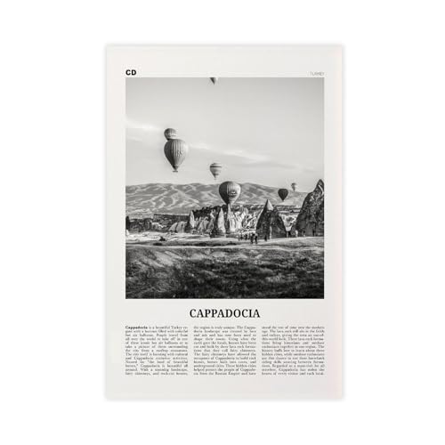NEOHI Cappadocia Print Black And White, Turkey City Travel Landscape Canvas Modern Poster Wall Art Prints Paintings Living Room Bedroom Decor 50 x 75 cm NEOHI Cappadocia Print Black And White, Turkey City Travel Landscape Canvas Modern Poster Wall Art Prints Paintings Living Room Bedroom Decor 50 x 75 cm von NEOHI