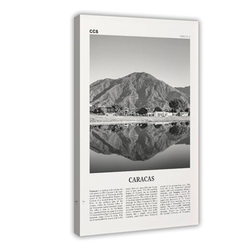 NEOHI Caracas-Druck auf Leinwand, Motiv: Venezuela, Stadt, Reiselandschaft, Poster und Drucke, ästhetische Raumdekoration, 60 x 90 cm, Schwarz und Weiß NEOHI Caracas-Druck auf Leinwand, Motiv: Venezuela, Stadt, Reiselandschaft, Poster und Drucke, ästhetische Raumdekoration, 60 x 90 cm, Schwarz und Weiß von NEOHI