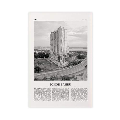 NEOHI Johor Bahru Druck, Malaysia, Stadtreise, Landschaft, Leinwand, Wanddekoration, Poster, Zuhause, Bar, Restaurant, Garage, Café, Geschenk, 40 x 60 cm NEOHI Johor Bahru Druck, Malaysia, Stadtreise, Landschaft, Leinwand, Wanddekoration, Poster, Zuhause, Bar, Restaurant, Garage, Café, Geschenk, 40 x 60 cm von NEOHI