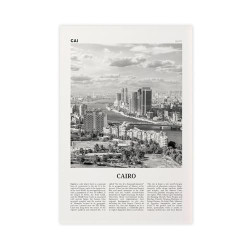 NEOHI Kunstdruck auf Leinwand, Motiv Skyline, Ägypten, Gizeh, Stadt, Reiselandschaft, Poster und Drucke, Raum, ästhetisch, Schlafzimmer, Büro, 50 x 75 cm NEOHI Kunstdruck auf Leinwand, Motiv Skyline, Ägypten, Gizeh, Stadt, Reiselandschaft, Poster und Drucke, Raum, ästhetisch, Schlafzimmer, Büro, 50 x 75 cm von NEOHI