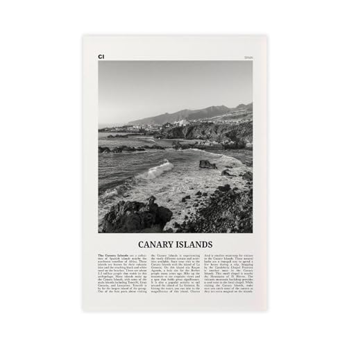 NEOHI Kunstdruck auf Leinwand, Motiv: Kanarische Inseln, Spanien, Stadt, Reiselandschaft, Wanddekoration, Poster, Zuhause, Bar, Restaurant, Garage, Café, Geschenk, 40 x 60 cm NEOHI Kunstdruck auf Leinwand, Motiv: Kanarische Inseln, Spanien, Stadt, Reiselandschaft, Wanddekoration, Poster, Zuhause, Bar, Restaurant, Garage, Café, Geschenk, 40 x 60 cm von NEOHI