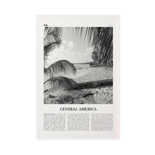 NEOHI Mittelamerika-Druck, schwarz-weiß, Wanddekoration, Stadtreise, Landschaft, Leinwand, modernes Poster, Wandkunstdrucke, Gemälde, Wohnzimmer, Schlafzimmer, Dekoration, 50 x 75 cm NEOHI Mittelamerika-Druck, schwarz-weiß, Wanddekoration, Stadtreise, Landschaft, Leinwand, modernes Poster, Wandkunstdrucke, Gemälde, Wohnzimmer, Schlafzimmer, Dekoration, 50 x 75 cm von NEOHI
