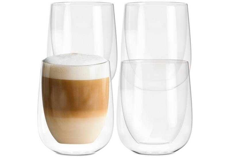 NEOLYMP Thermotasse 4er Set Cappuccino Tassen - Latte Macchiato Gläser doppelwandig, 180 Grad spülmaschinenfest und hitzebeständig - Gastronomie Qualität NEOLYMP Thermotasse 4er Set Cappuccino Tassen - Latte Macchiato Gläser doppelwandig, 180 Grad spülmaschinenfest und hitzebeständig - Gastronomie Qualität von NEOLYMP