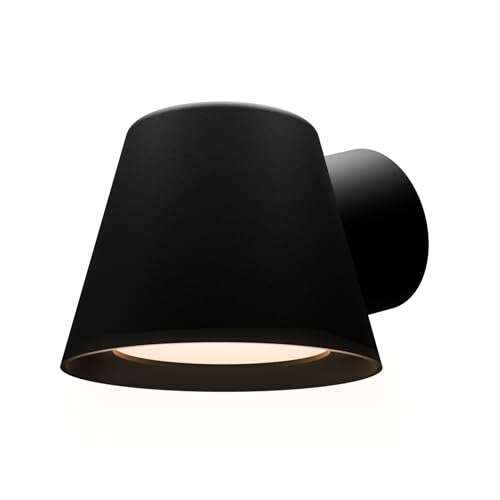NEONA GINO – Kabellose Akku‑Wandleuchte, LED dimmbar (bis 10 Std.), magnetisch & ohne Bohren, mit Touch, Fernbedienung & Bewegungssensor – Schwarz/Weiß von NEONA