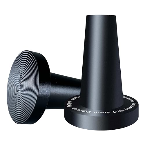 NEOUZA Coffee WDT Halter Tamper 2-in-1 Multifunktionaler Espresso-Zubehörständer, geriffelter Boden, WDT nicht im Lieferumfang enthalten (51 mm Halter, schwarz) von NEOUZA